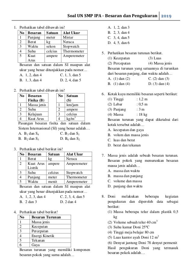 contoh soal isian ipa kelas 4