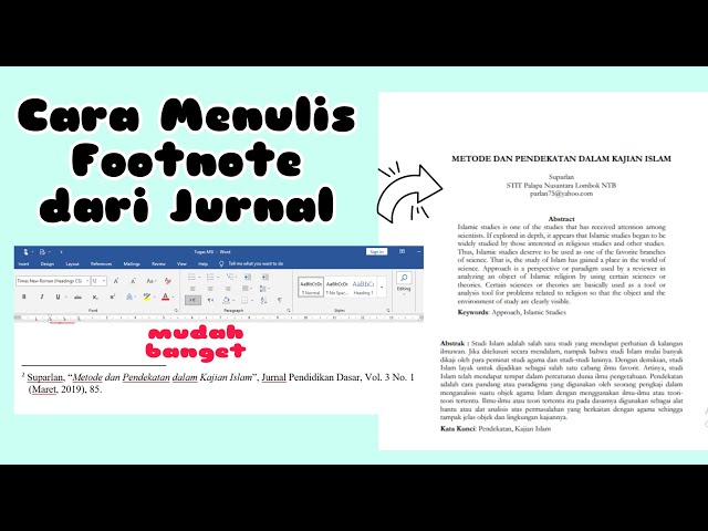 Selama Ini Salah Begini Cara Membuat Footnote dari Tesis dengan 100 Motto Islami