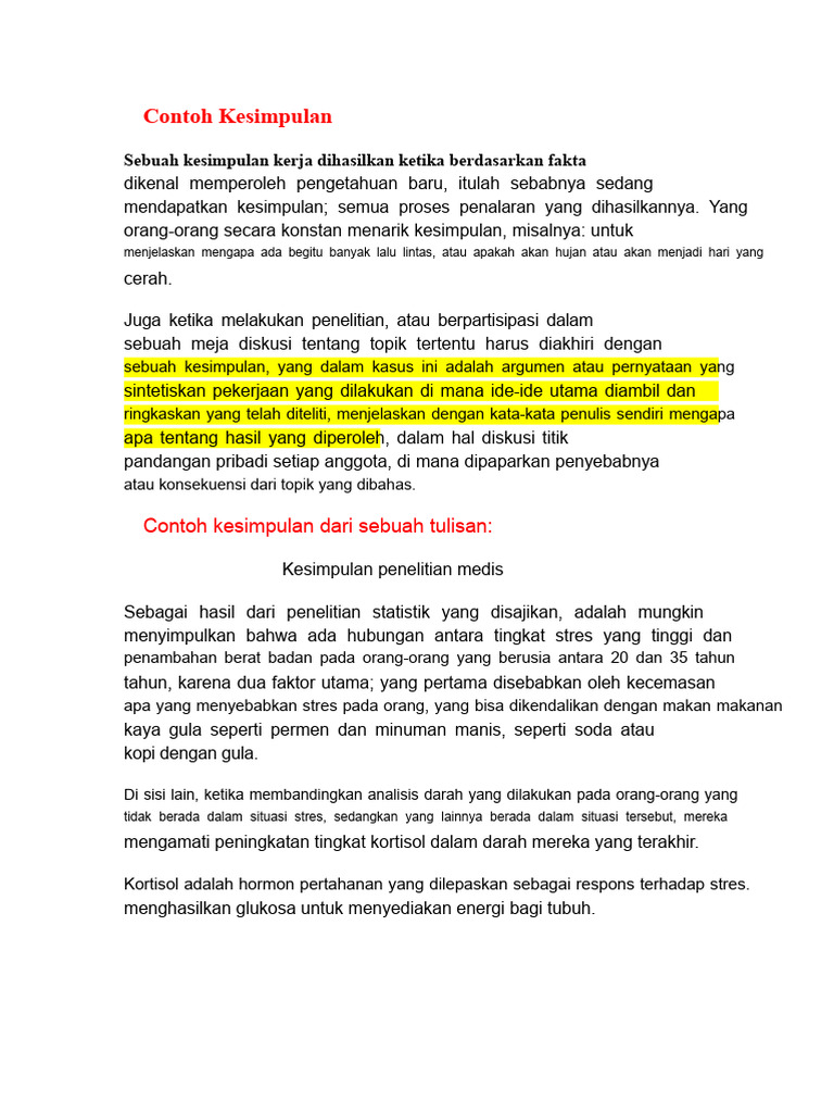 Cara Menulis Kesimpulan Efektif PDF