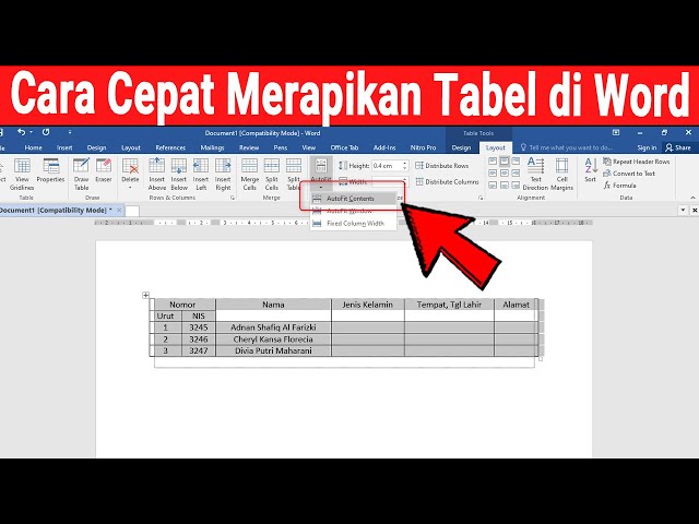 3 Cara Ubah Ukuran Tabel dari Excel di MS Word yang Jarang Diketahui Agar Hasilnya Rapi