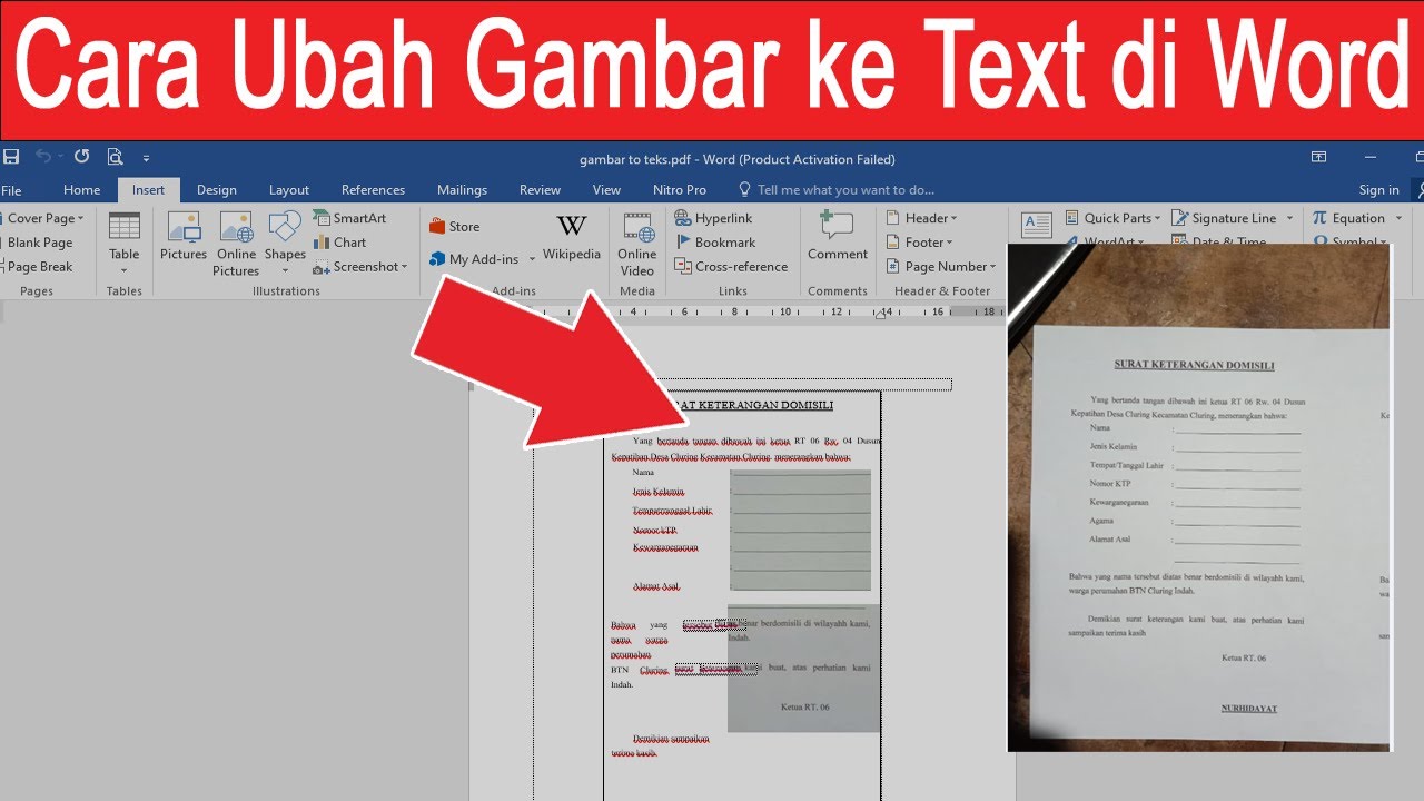 Cara Ubah Tulisan dari Foto di Word 2010: 5 Langkah Ternyata Semudah Ini Tanpa Ribet