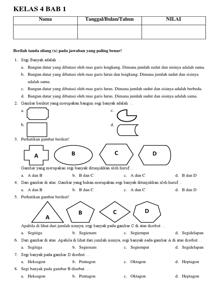 7 Rahasia Latihan Soal Pencerminan Bangun Datar Kelas 4.pdf Bikin Nilai Meningkat