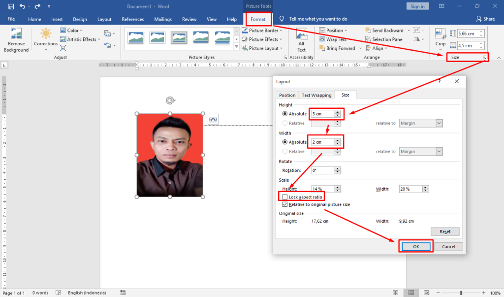 Cara Ubah Ukuran Foto di Microsoft Word Seperti Ukuran KTP, Ternyata Semudah Ini