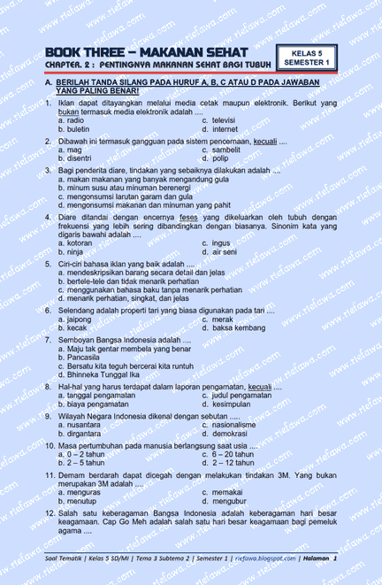 Terbukti Efektif! 5 Cara Kuasai latihan soal tematik kelas 2 tema 3 subtema 1