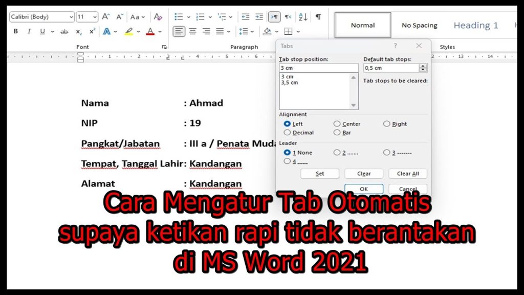 Ternyata Begini Cara Ubah Ukuran Tab di Word Agar Rapi Seperti Profesional, Wajib Tahu Sebelum Terlambat