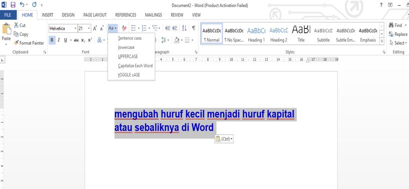 Ternyata Semudah Ini Cara Ubah Tulisan Kecil Word Jadi Huruf Kapital di Semua Versi, Wajib Tahu!