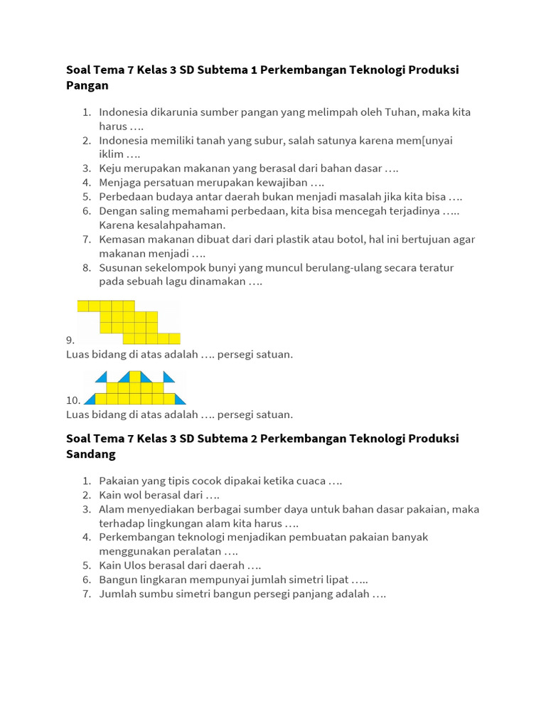 Rahasia Cepat Jawab soal soal tema 7 kelas 3 sd Agar Nilai Langsung Meroket Rahasia Cepat Jawab soal soal tema 7 kelas 3 sd Agar Nilai Langsung Meroket